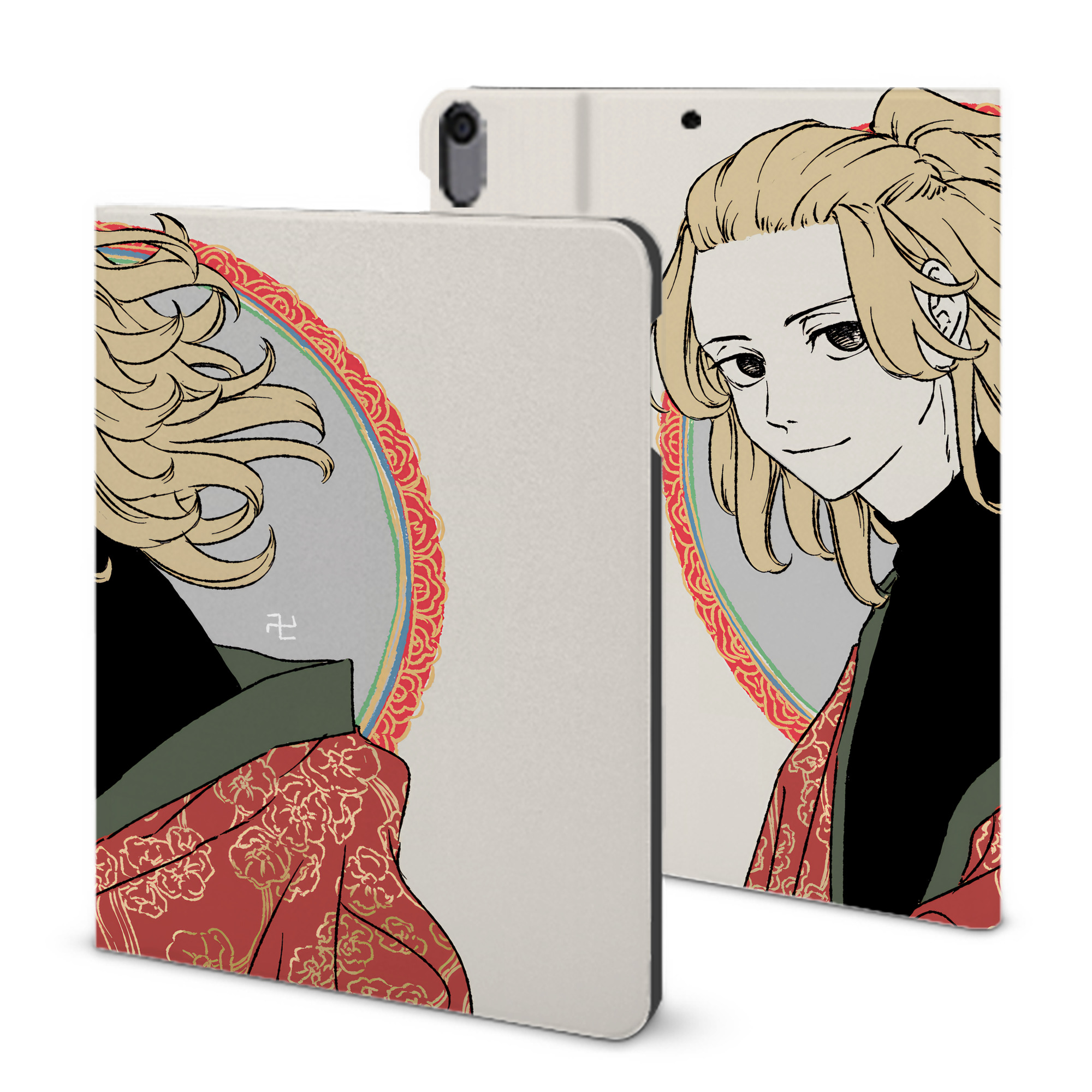 （画像用） 東京リベンジャーズ Tokyo Revengers IPad ケース ブック型 PUレザー TPU 耐衝撃 軽量 薄型 ペン収納なし 全面保護 IPad 各モデル対応